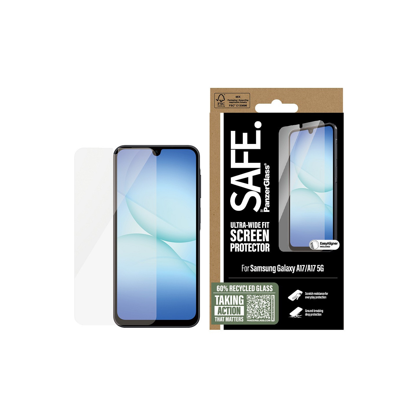 Panzerglass SAFE Screen Protector Galaxy A17 A17 5G UWF — Buy in Cyprus with Fast Delivery