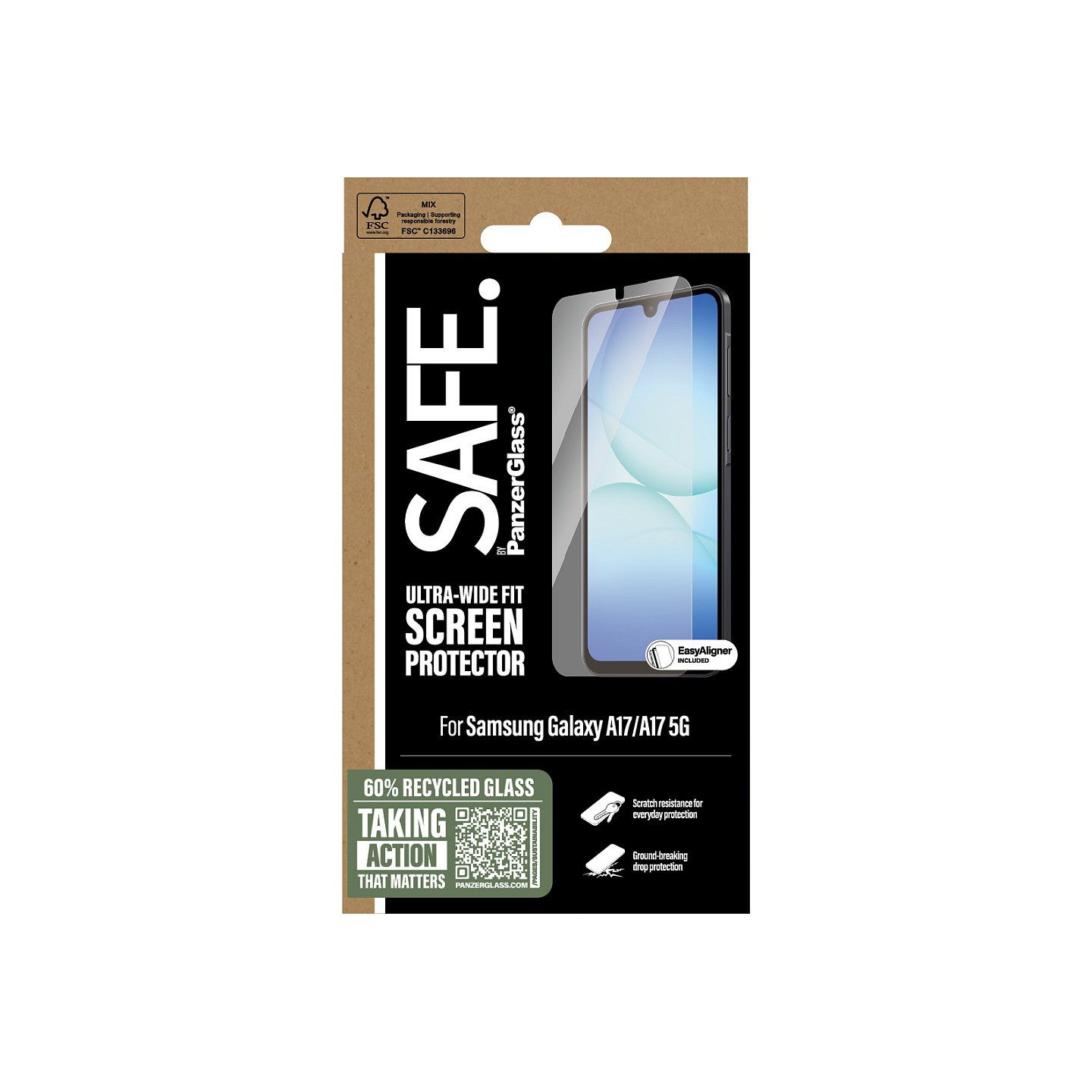 Panzerglass SAFE Screen Protector Galaxy A17 A17 5G UWF — Buy in Cyprus with Fast Delivery