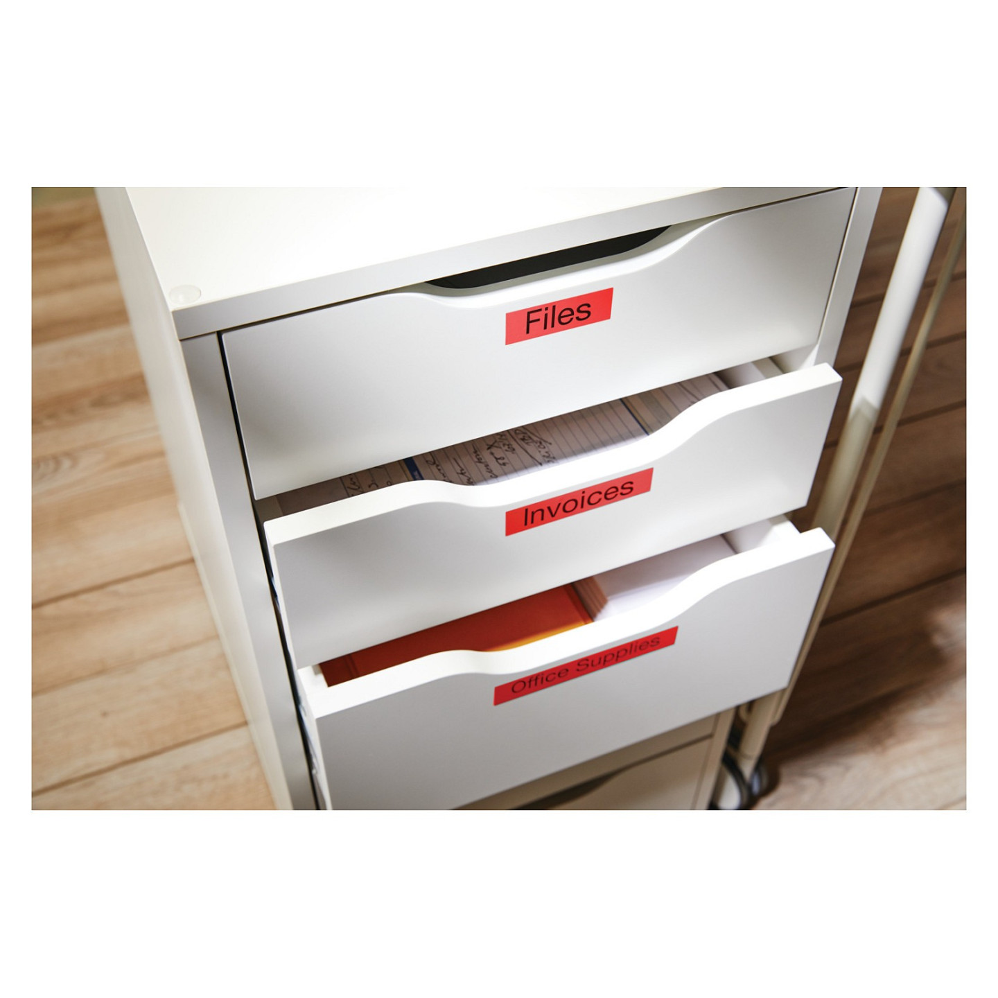 Dymo LabelWriter - D1 Etiketten Selbstklebend - 12 mm x 7 m - Schwarz auf Rot - (S0720570) — Buy in Cyprus with Fast Delivery