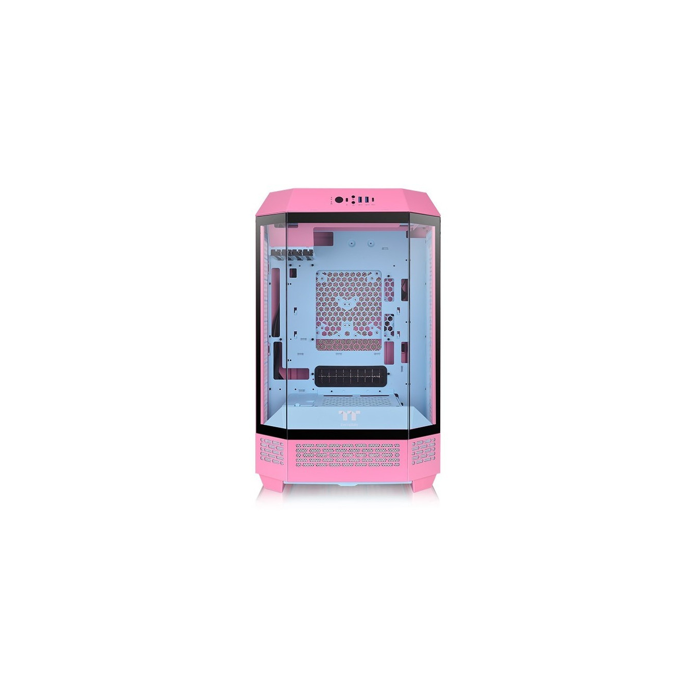 Thermaltake Tower 300 Bubble Pink - Micro-ITX Tempered Glass PC Case - Pink — Buy in Cyprus with Fast Delivery