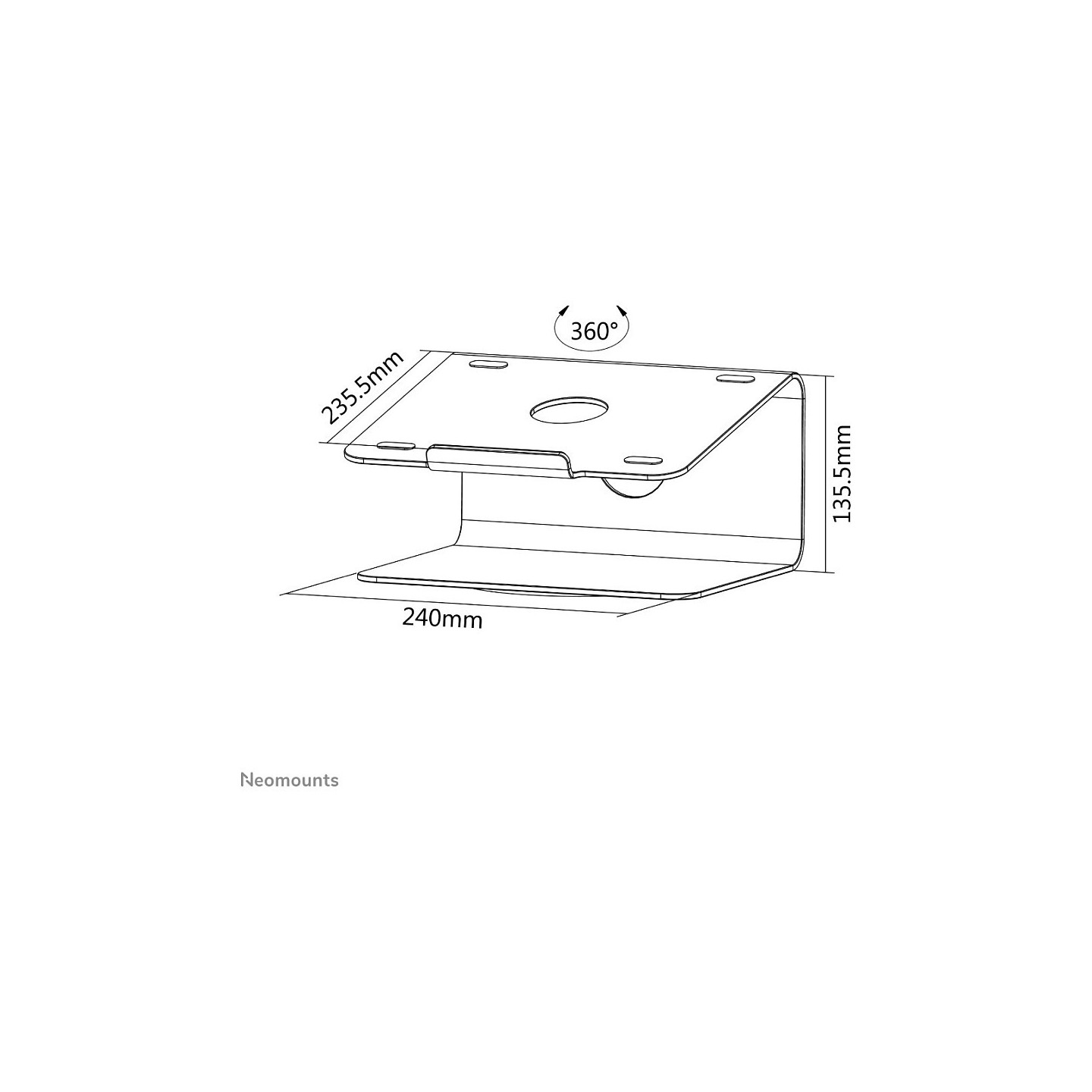 Neomounts Notebook-Ständer NSLS050 10'-15' 5KG Silver — Buy in Cyprus with Fast Delivery