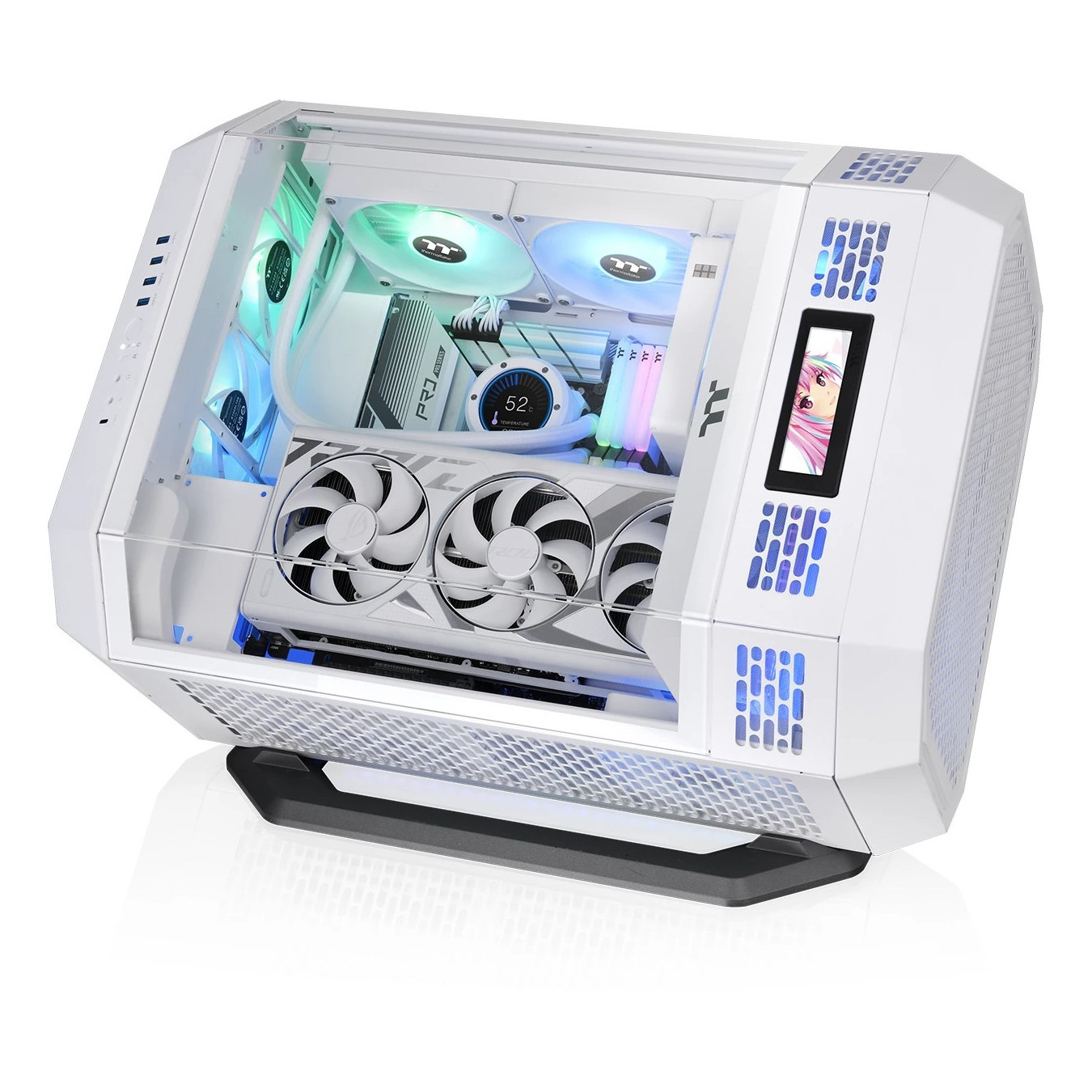 Thermaltake The Tower 600 Chassis Stand Kit - AC-076-ON6NAN-A1 - Tower-to-Rack Conversion, Snow White