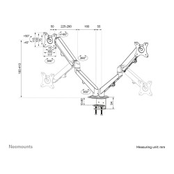 Neomounts DS70-700BL2 Tischhalterung für 17-27' Bildschirme - Schwarz — Buy in Cyprus with Fast Delivery
