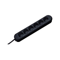BACHMANN SMART Steckdosenleiste 6x Schutzkontakt schwarz 1.5m — Buy in Cyprus with Fast Delivery