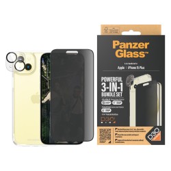 PanzerGlass 3-in-1-Privacy-Pack iPhone 15 Plus — Buy in Cyprus with Fast Delivery