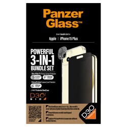 PanzerGlass 3-in-1-Privacy-Pack iPhone 15 Plus — Buy in Cyprus with Fast Delivery