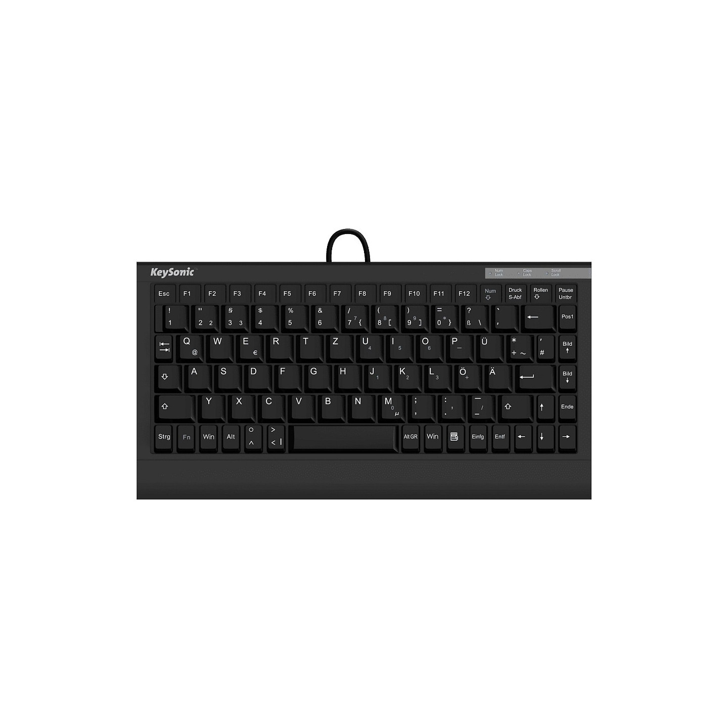 KeySonic TAS ACK-595C+ Corded (DE) MINI Tastatur SoftSkin sw — Buy in Cyprus with Fast Delivery