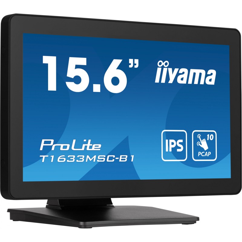 Buy iiyama ProLite T1633MSC-B1 - 15.6" Touch IPS Full HD Monitor, HDMI + DP + US... in Cyprus, Nicosia, Limassol, Larnaka, Pafos