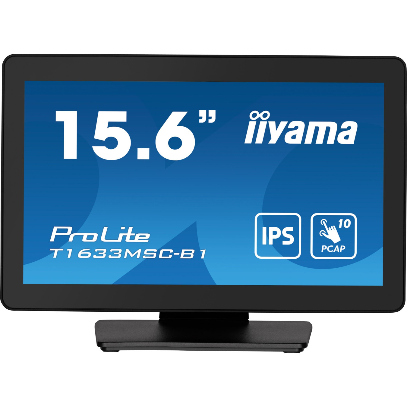 iiyama ProLite T1633MSC-B1 - 15.6" Touch IPS Full HD Monitor, HDMI + DP + USB, Black — Buy in Cyprus with Fast Delivery