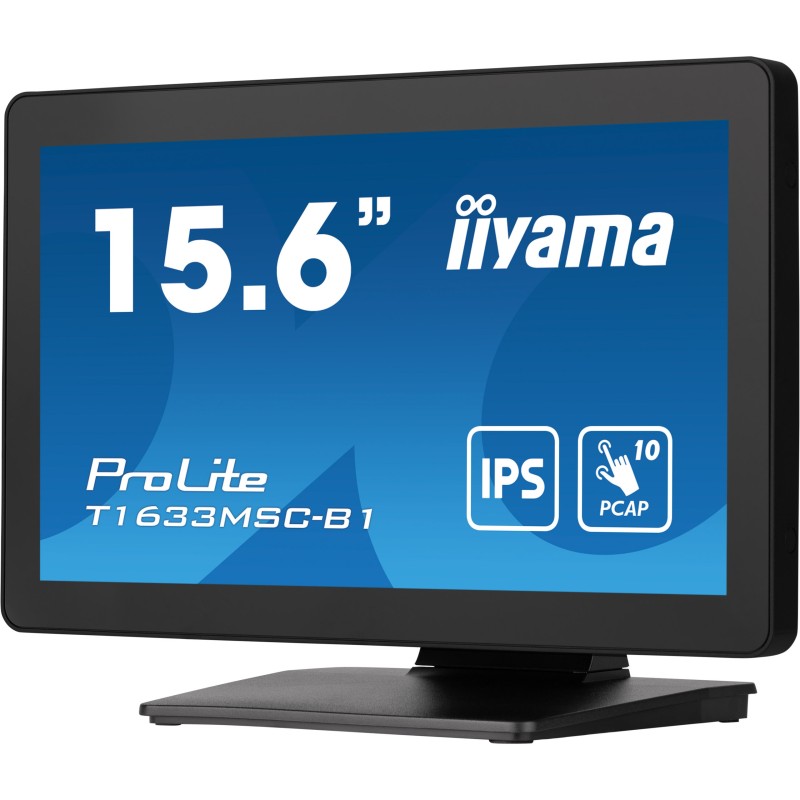 Buy iiyama ProLite T1633MSC-B1 - 15.6" Touch IPS Full HD Monitor, HDMI + DP + US... in Cyprus, Nicosia, Limassol, Larnaka, Pafos