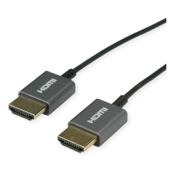 ROLINE 8K HDMI Ultra HD Kabel mit Ethernet. ST ST. ultra-slim. koaxial. schwarz. 1.5 m — Buy in Cyprus with Fast Delivery