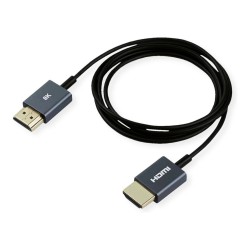 ROLINE 8K HDMI Ultra HD Kabel mit Ethernet. ST ST. ultra-slim. koaxial. schwarz. 1.5 m — Buy in Cyprus with Fast Delivery