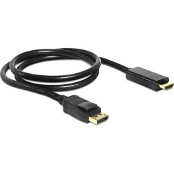 DisplayPort 1.2 to HDMI (ST-ST) 2m Adapterkabel 4K Schwarz — Buy in Cyprus with Fast Delivery