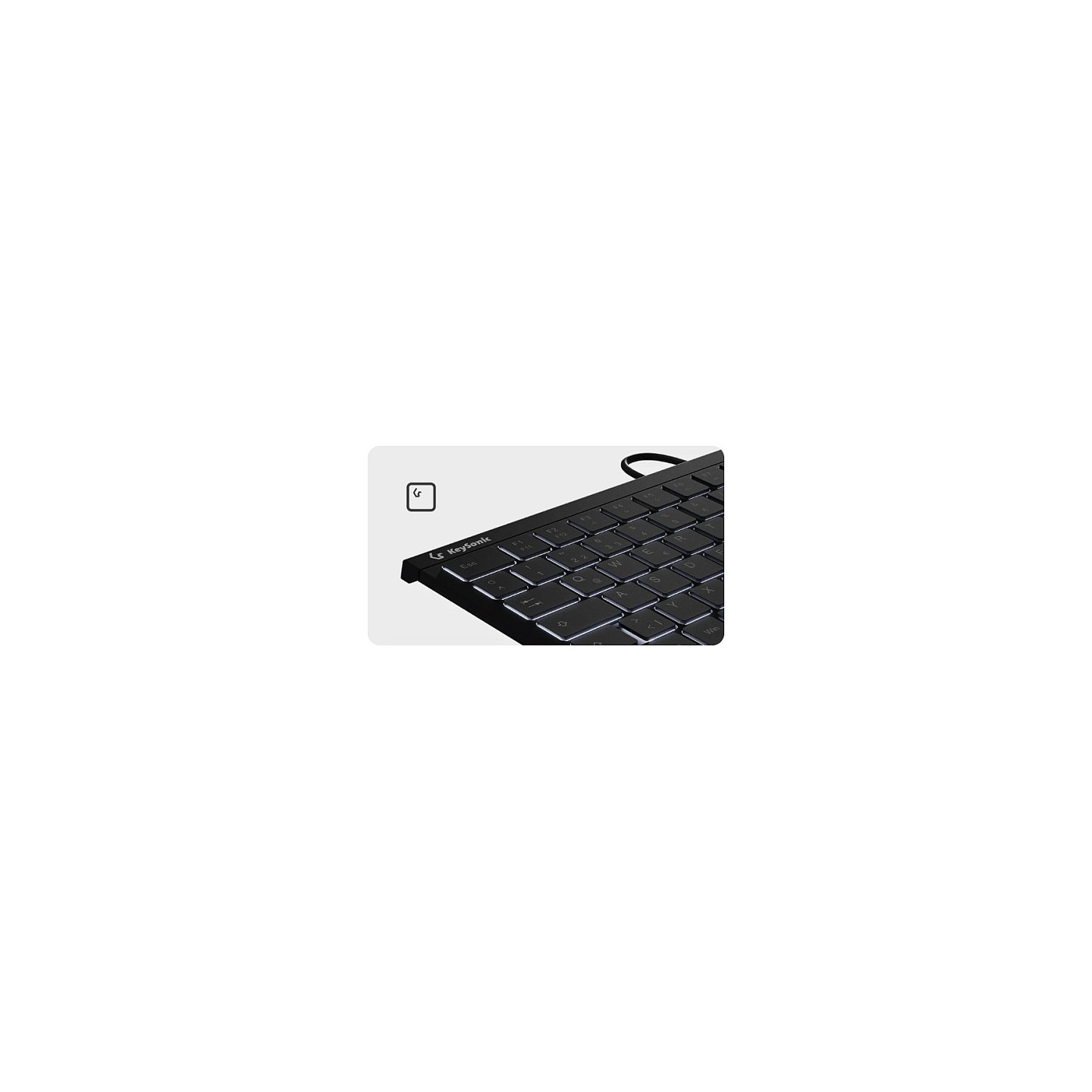 KeySonic KSK-5011ELC (DE) Mini mit Nummernblock schwarz — Buy in Cyprus with Fast Delivery
