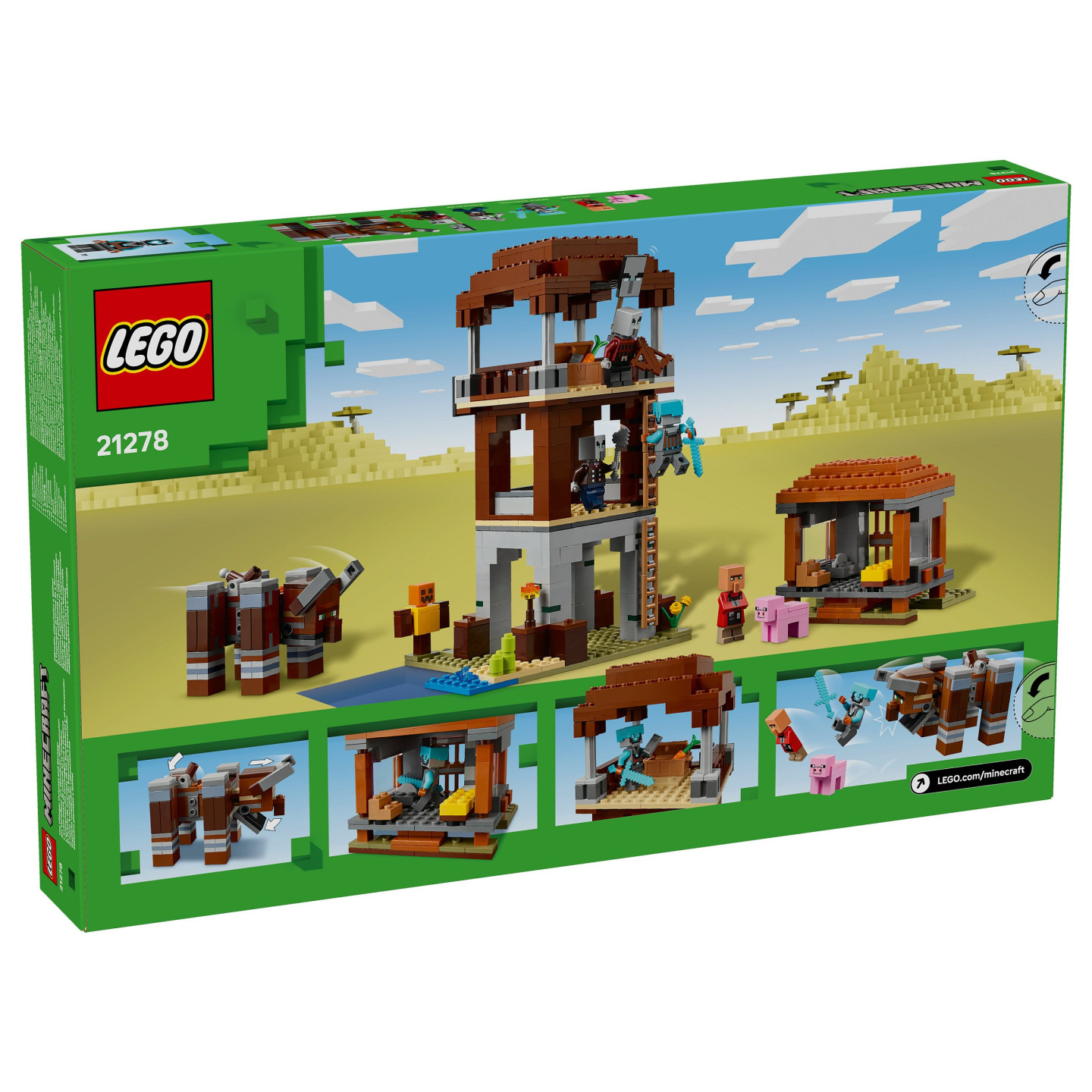 LEGO 21278 Minecraft Ein Verwster am Plnderer-Auenposten — Buy in Cyprus with Fast Delivery