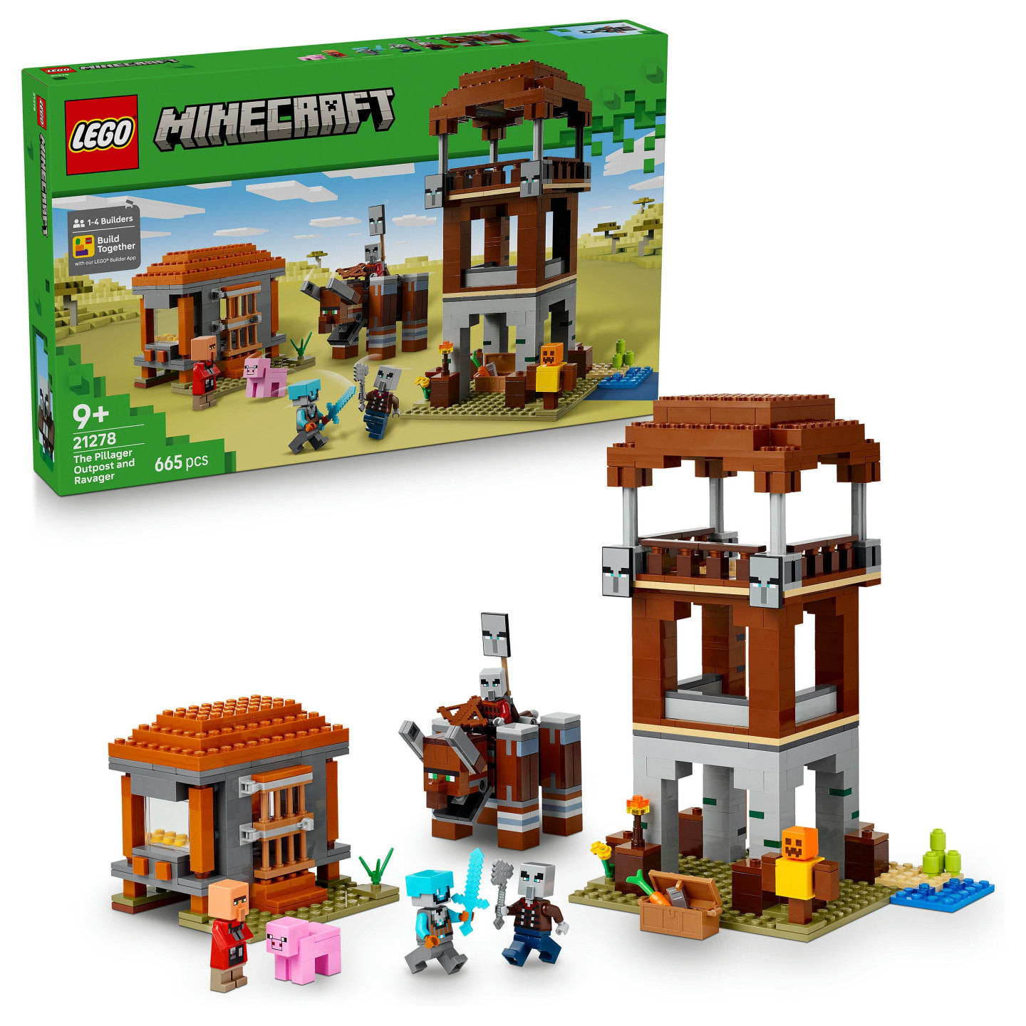 LEGO 21278 Minecraft Ein Verwster am Plnderer-Auenposten — Buy in Cyprus with Fast Delivery