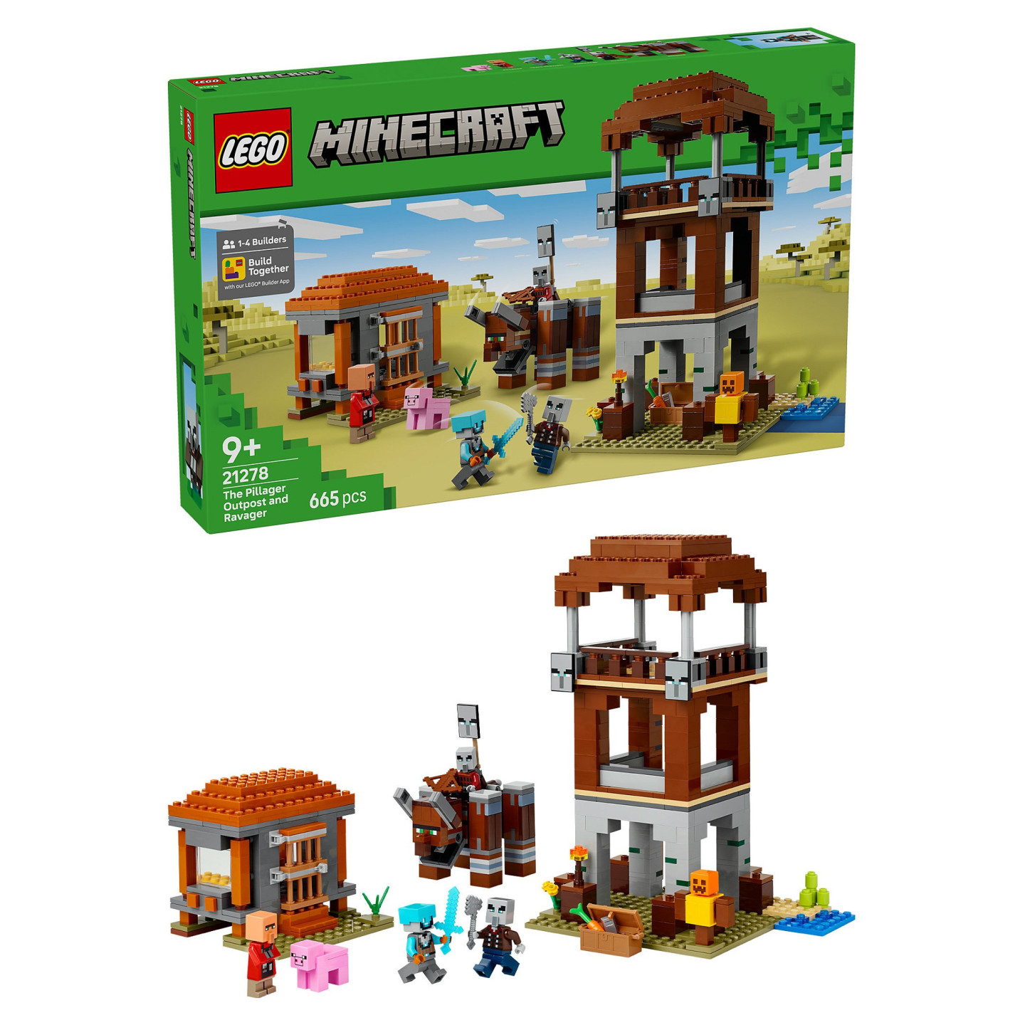 LEGO 21278 Minecraft Ein Verwster am Plnderer-Auenposten — Buy in Cyprus with Fast Delivery