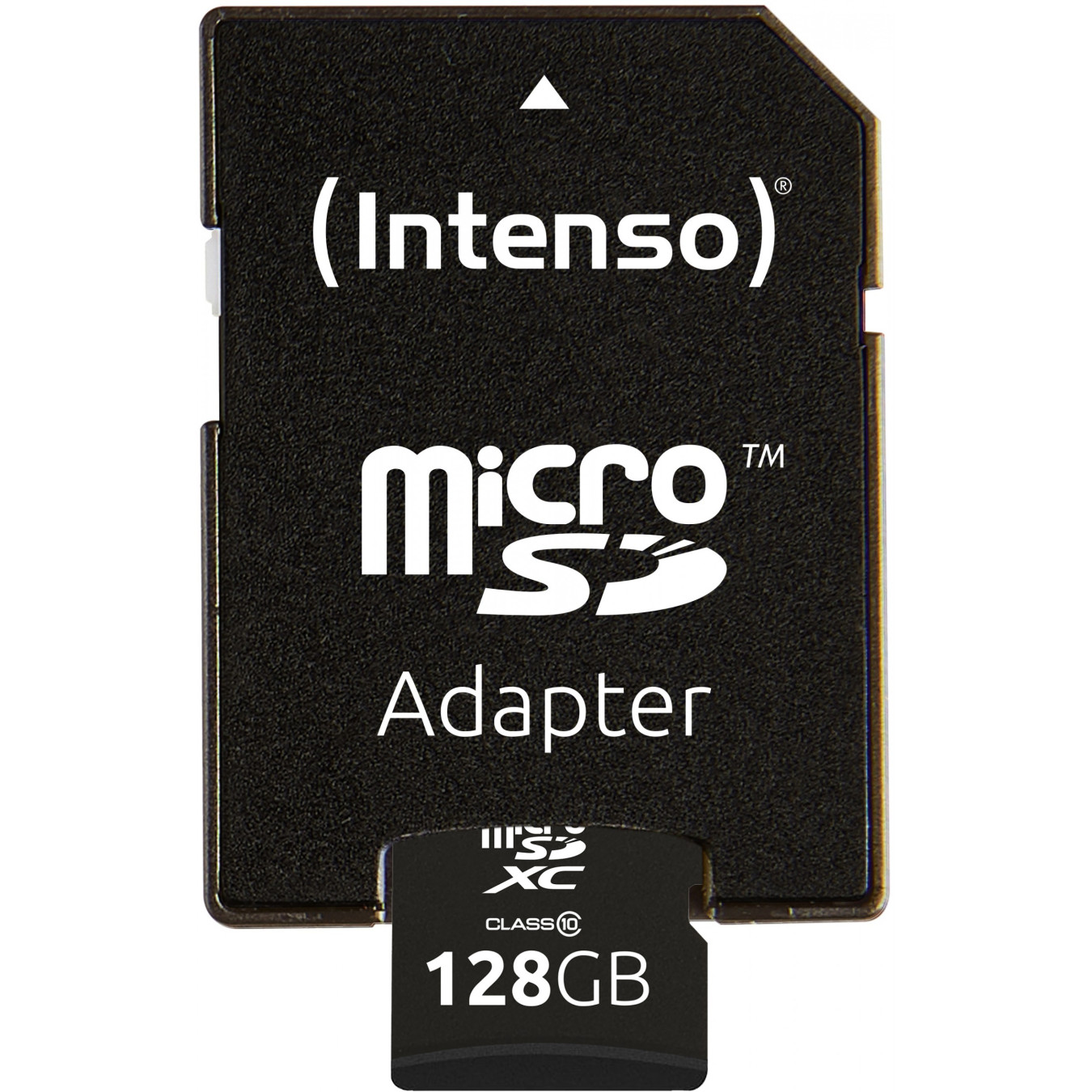 Intenso microSDXC 128GB - Model 3413491 - Class 10, 25 MB/s, Black, Shock/Water/X-ray Resistant