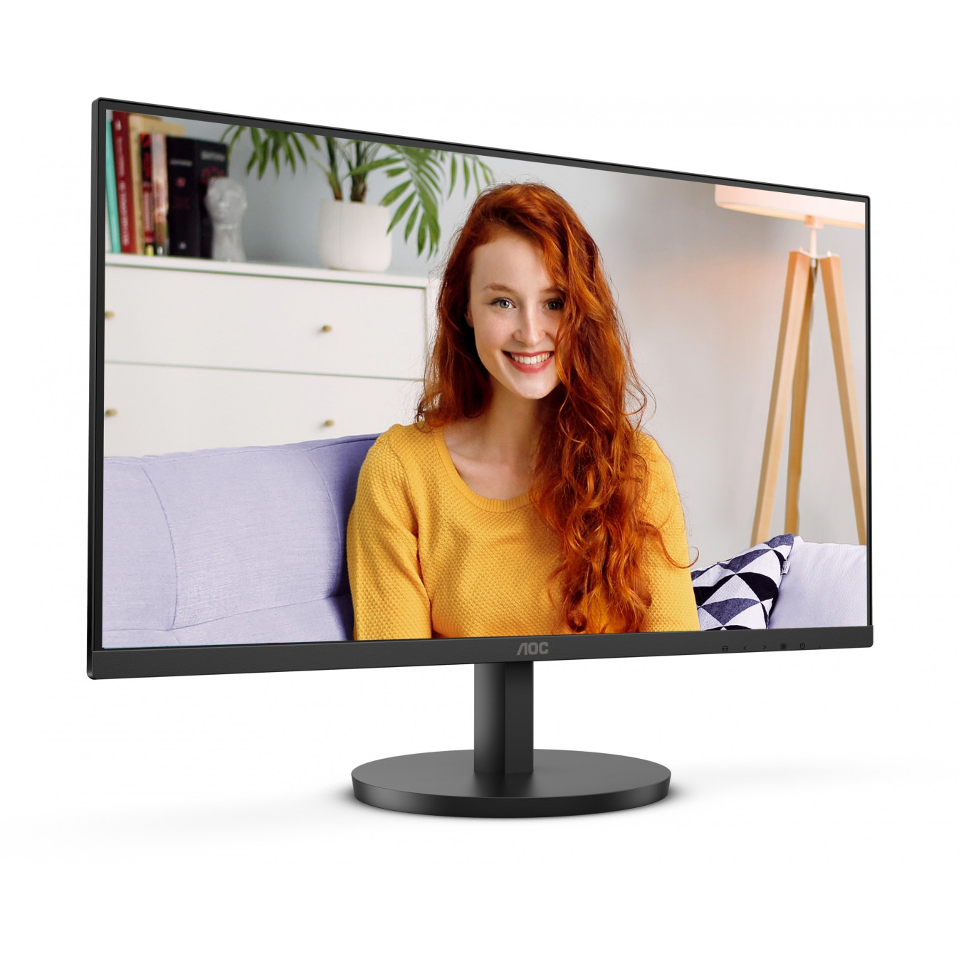 AOC U27B3A - 27in 4K UHD IPS Monitor, 3840x2160, 60Hz, 4ms, 2xHDMI + DP, Black — Buy in Cyprus with Fast Delivery