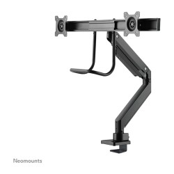 Neomounts Tischhalterung mit Tischhalterungsgriff für zwei Flachbildschirme bis 32' (81 cm) 8KG NM-D775DXBLACK Neomounts