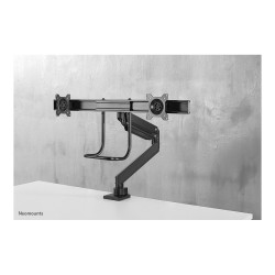 Neomounts Tischhalterung mit Tischhalterungsgriff für zwei Flachbildschirme bis 32' (81 cm) 8KG NM-D775DXBLACK Neomounts