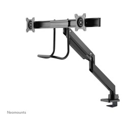 Neomounts Tischhalterung mit Tischhalterungsgriff für zwei Flachbildschirme bis 32' (81 cm) 8KG NM-D775DXBLACK Neomounts