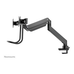 Neomounts Tischhalterung mit Tischhalterungsgriff für zwei Flachbildschirme bis 32' (81 cm) 8KG NM-D775DXBLACK Neomounts
