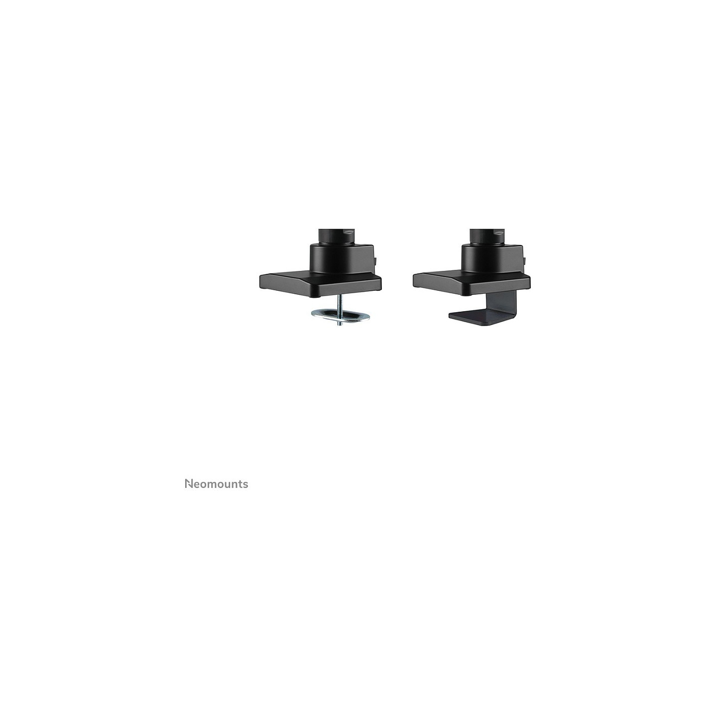 Neomounts Tischhalterung mit Tischhalterungsgriff für zwei Flachbildschirme bis 32' (81 cm) 8KG NM-D775DXBLACK Neomounts