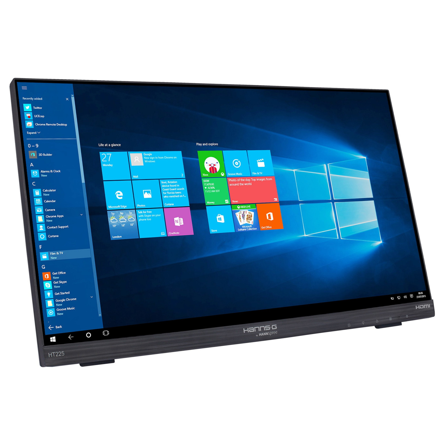 Hannspree 54.6cm (21.5') HT225HPB 16:9 M-Touch HDMI+DP blac — Buy in Cyprus with Fast Delivery