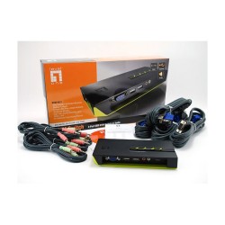 KVM Switch 4-Fach VGA + 2xUSB + Audio LevelOne — Buy in Cyprus with Fast Delivery