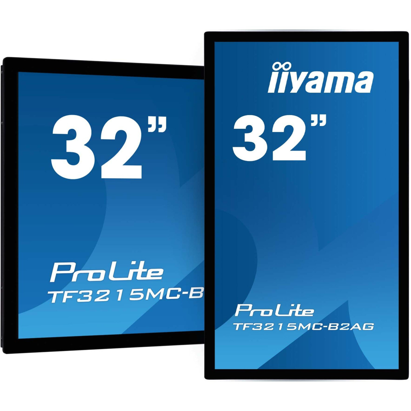 iiyama ProLite TF3215MC-B2AG - 31.5in (80cm) PCAP 30-point Touch Open Frame Monitor, Full HD 1920x1080, VA, AG Coating, Black