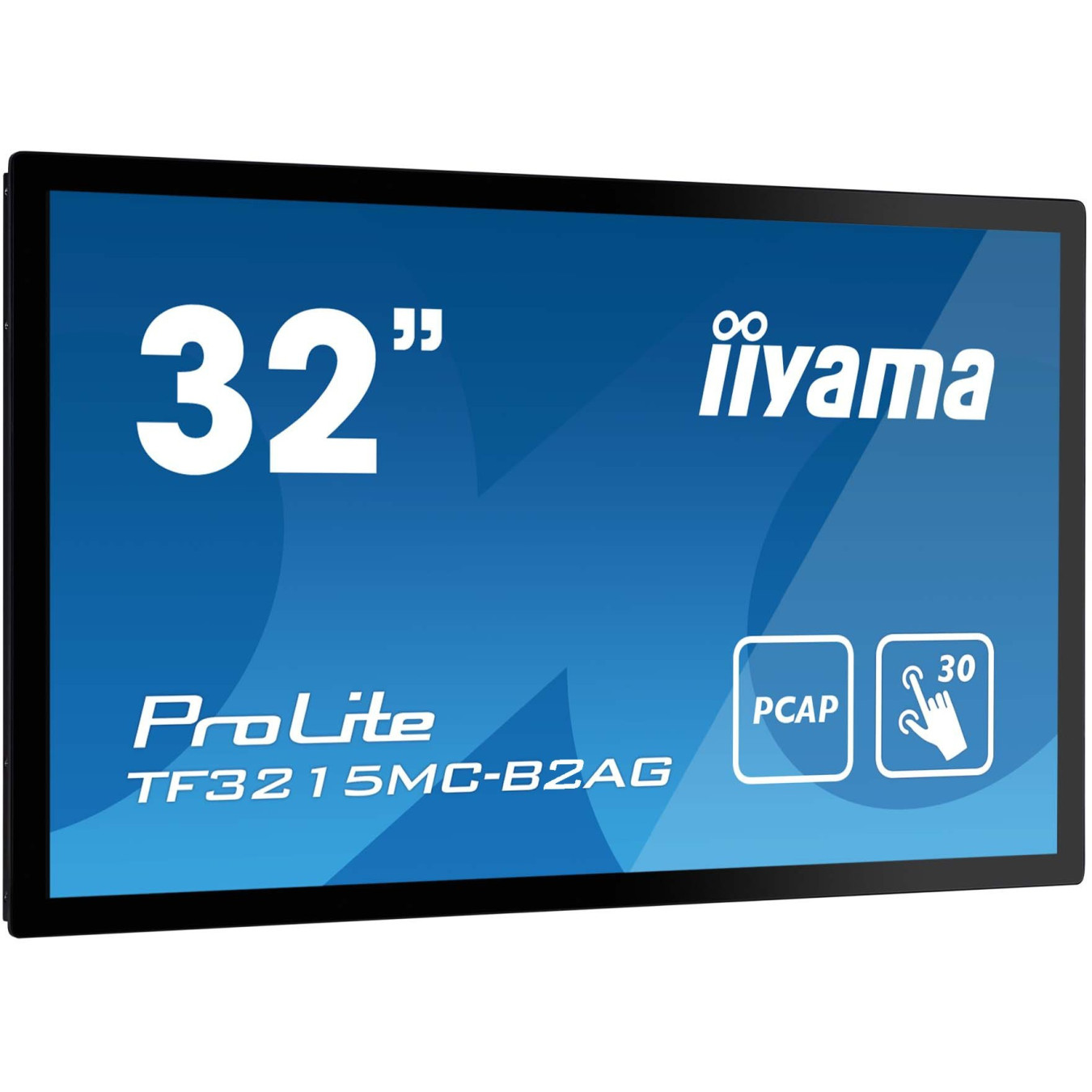 iiyama ProLite TF3215MC-B2AG - 31.5in (80cm) PCAP 30-point Touch Open Frame Monitor, Full HD 1920x1080, VA, AG Coating, Black