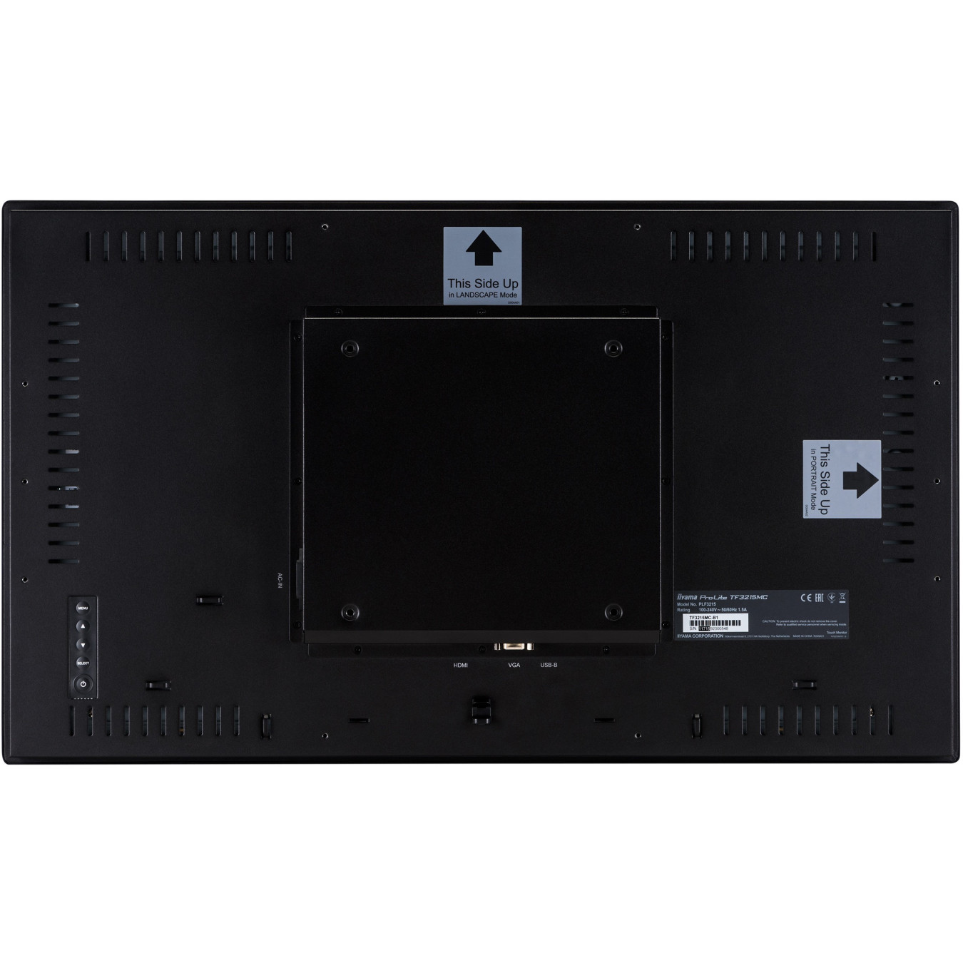 iiyama ProLite TF3215MC-B2AG - 31.5in (80cm) PCAP 30-point Touch Open Frame Monitor, Full HD 1920x1080, VA, AG Coating, Black