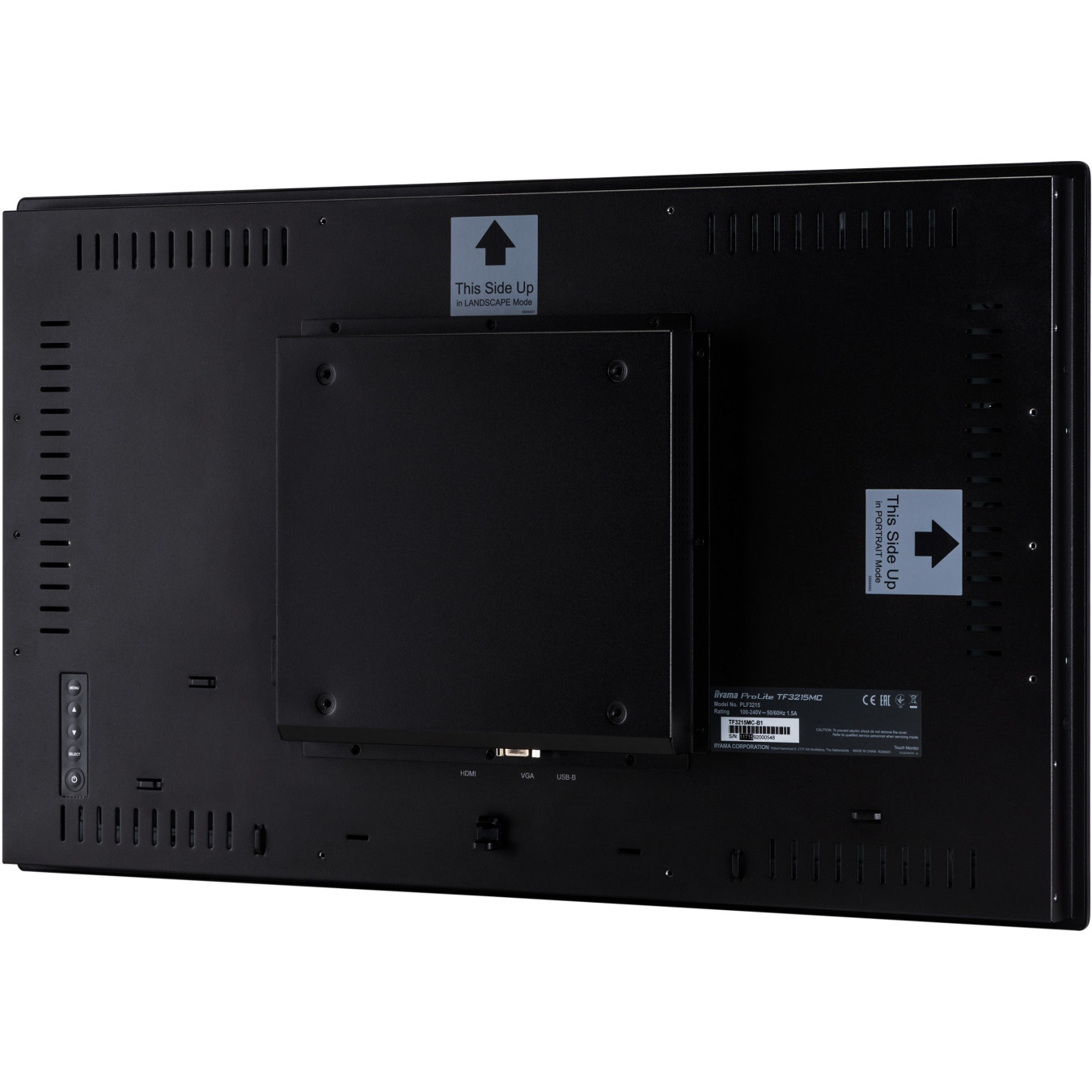 iiyama ProLite TF3215MC-B2AG - 31.5in (80cm) PCAP 30-point Touch Open Frame Monitor, Full HD 1920x1080, VA, AG Coating, Black
