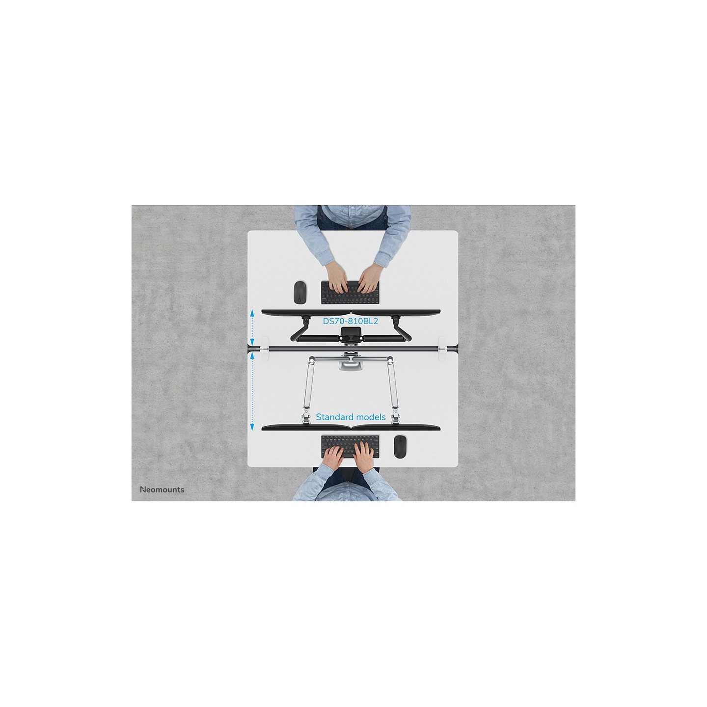 Neomounts DS70-810BL2 Tischhalterung für 17-32' Bildschirme - Schwarz — Buy in Cyprus with Fast Delivery