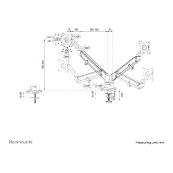 Neomounts DS70-810BL2 Tischhalterung für 17-32' Bildschirme - Schwarz — Buy in Cyprus with Fast Delivery