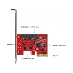 2 Port SATA PCI Express x2 Karte mit RAID 1 - Spiegelung bestehender Daten — Buy in Cyprus with Fast Delivery