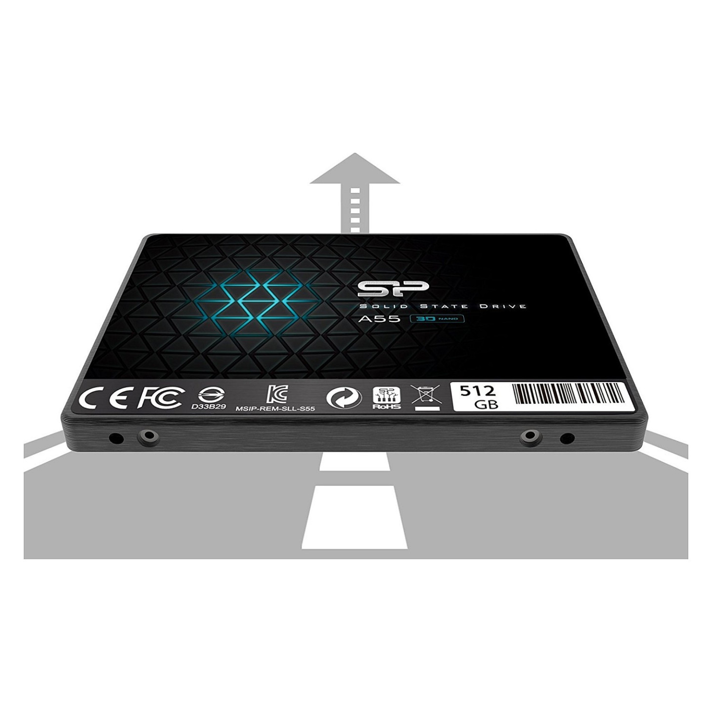 2.5' 512GB Silicon Power Ace A55 - - intern - 2.5 (6.4 cm) — Buy in Cyprus with Fast Delivery