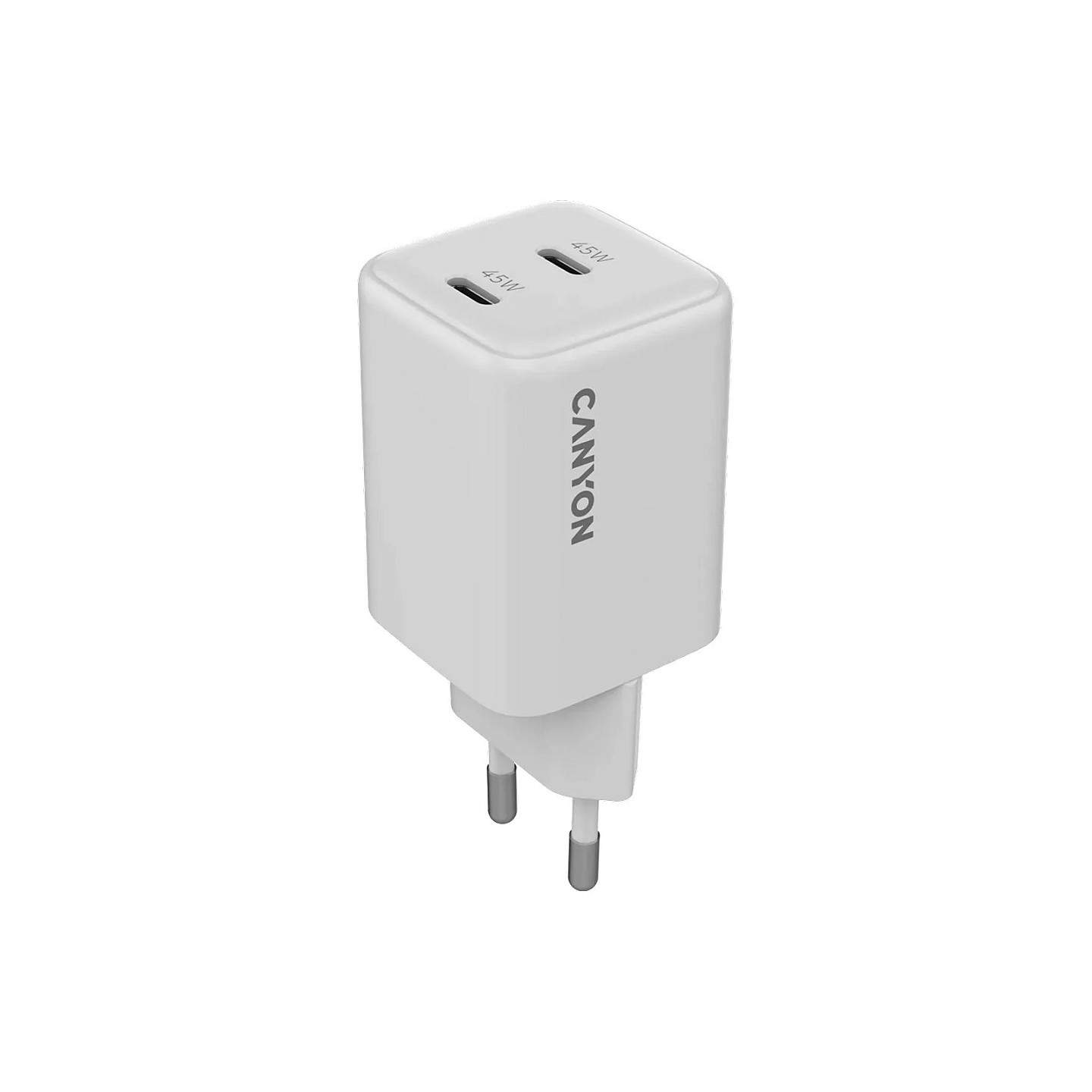 Canyon Charger CU45CC GaN 45W 2xPD EU white — Buy in Cyprus with Fast Delivery