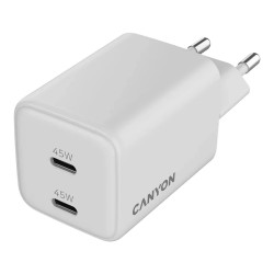 Canyon Charger CU45CC GaN 45W 2xPD EU white — Buy in Cyprus with Fast Delivery