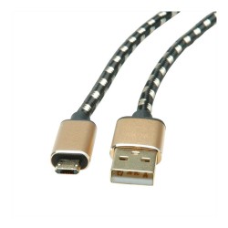 ROLINE GOLD USB 2.0 Kabel Typ A ST - Micro B ST reversibel 1.8m — Buy in Cyprus with Fast Delivery