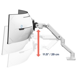 Ergotron HX Monitor Arm mit VHD-Gelenk. Tischhalterung (wei. fr 1000 R Curved Monitore) — Buy in Cyprus with Fast Delivery
