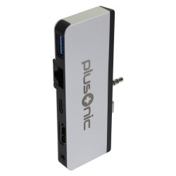 Z Plusonic Docking Adapter Hub für Microsoft Surface Go. 5in1: USB 3.0 RJ45 Gigabit-Ethernet Type-C HDMI AUX