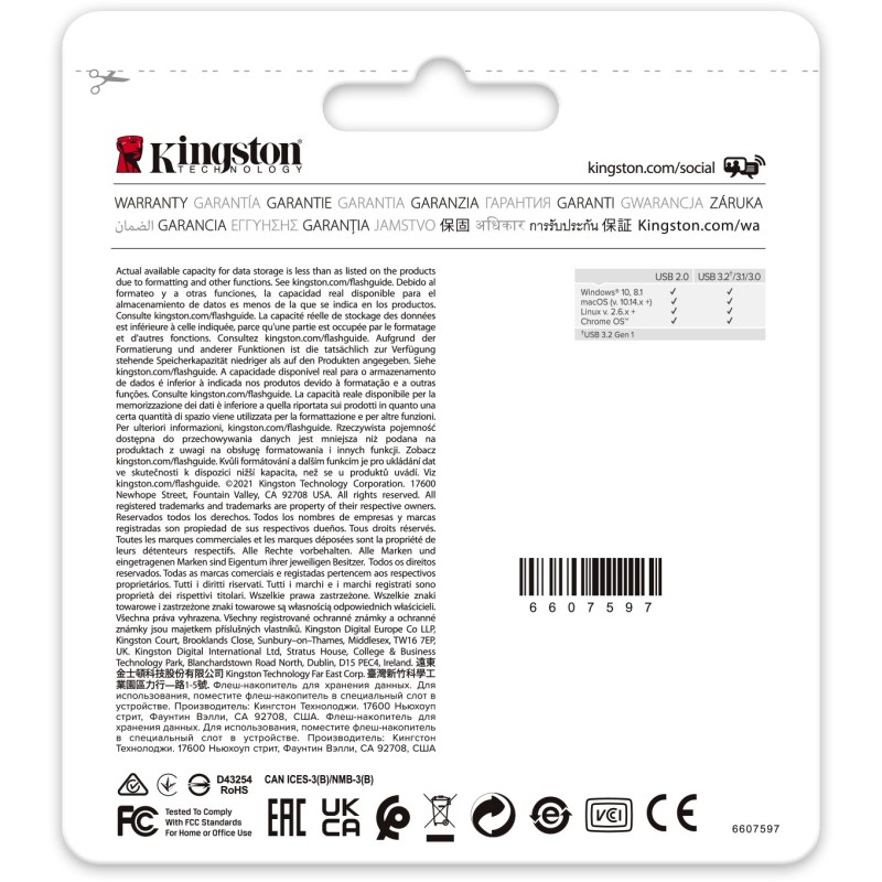 Buy Kingston DataTraveler Exodia M - 64GB USB 3.2 Gen 1 Flash Drive - Black & Blue in Cyprus, Nicosia, Limassol, Larnaka, Pafos