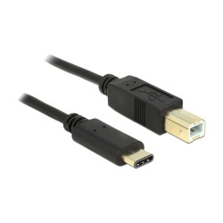 USB2.0 B - C (Stecker - Stecker) 2.0 m schwarz Delock — Buy in Cyprus with Fast Delivery