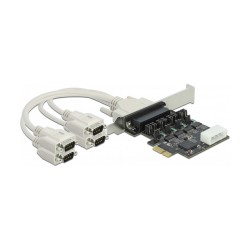PCI Express x1 Karte zu 4 x Seriell RS-232 mit Spannungsversorgung 5 V 12 V — Buy in Cyprus with Fast Delivery