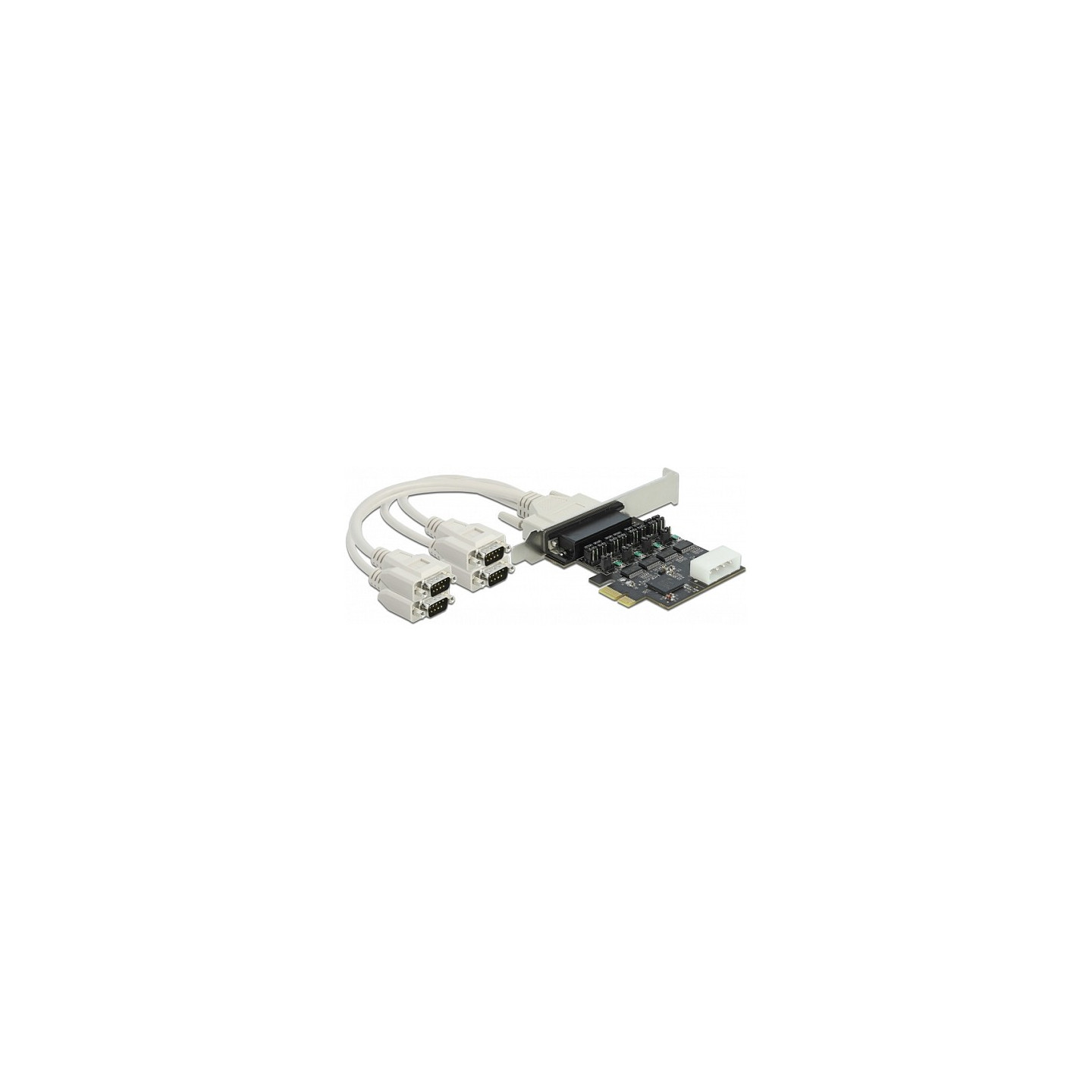 PCI Express x1 Karte zu 4 x Seriell RS-232 mit Spannungsversorgung 5 V 12 V — Buy in Cyprus with Fast Delivery