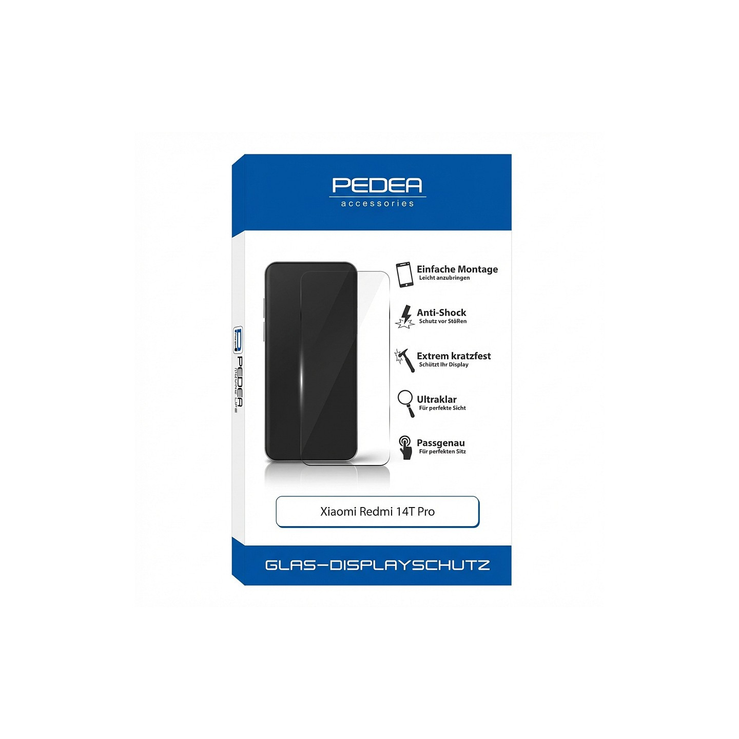PEDEA Display-Schutzglas fr Xiaomi Redmi 14T Pro — Buy in Cyprus with Fast Delivery