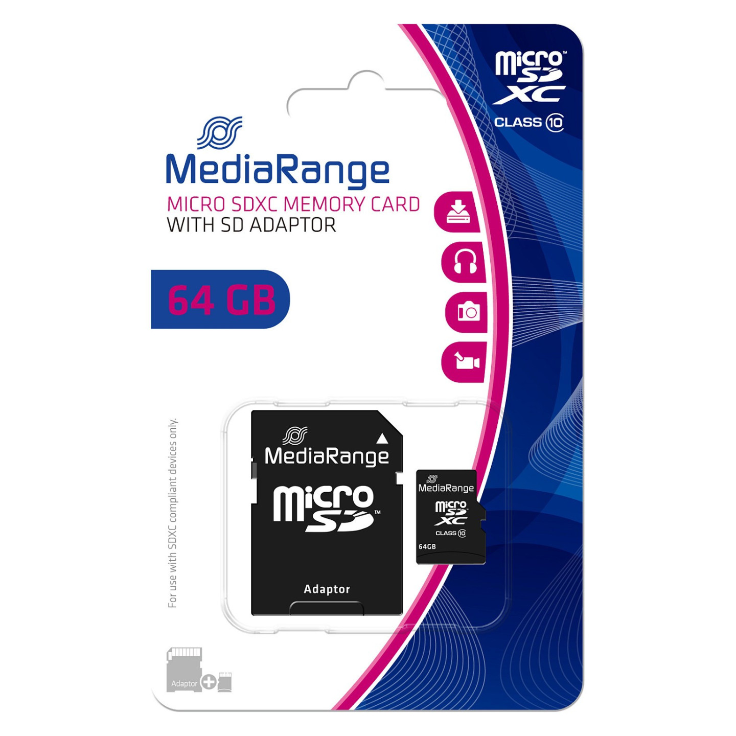 CARD MediaRange MR955 - 64 GB - Schwarz — Buy in Cyprus with Fast Delivery