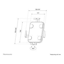 drehbare Tablet-Wandhalterung für 7.9-11'' Tablets WL15-625BL1 Neomounts Black — Buy in Cyprus with Fast Delivery